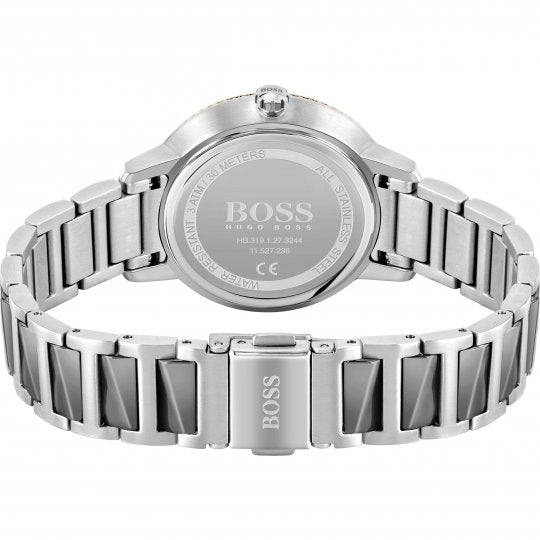  Shop Authentic Hugo Boss Signature Grey Dial Silver Steel Strap Watch for Men - 1502569 - Luxxuri