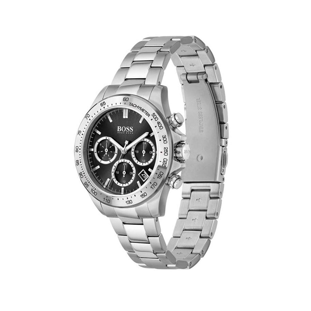 Shop Authentic Hugo Boss Novia Black Dial Silver Steel Strap Watch for Women - 1502614 - Luxxuri