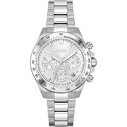  Shop Authentic Hugo Boss Novia Chronograph Silver Dial Silver Steel Strap Watch for Women - 1502616 - Luxxuri