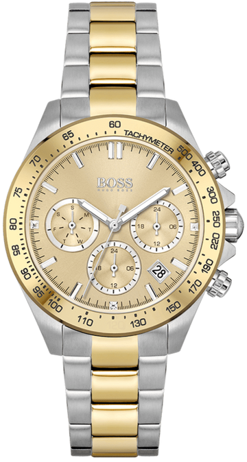  Shop Authentic Hugo Boss Novia Gold Dial Two Tone Steel Strap Watch for Women - 1502618 - Luxxuri
