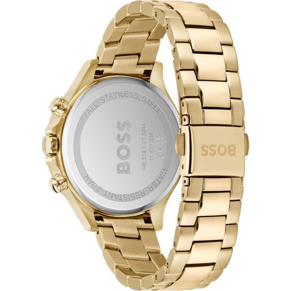  Shop Authentic Hugo Boss Hera White Dial Gold Steel Strap Watch for Women - 1502628 - Luxxuri