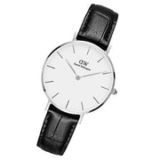  Shop Authentic Daniel Wellington Classic Petite Reading White Dial Black Leather Strap Watch For Women - DW00100185 - Luxxuri