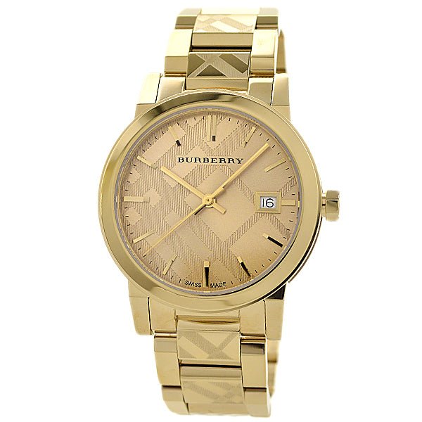  Shop Authentic Burberry The City Gold Dial Gold Steel Strap Watch for Women - BU9145 - Luxxuri