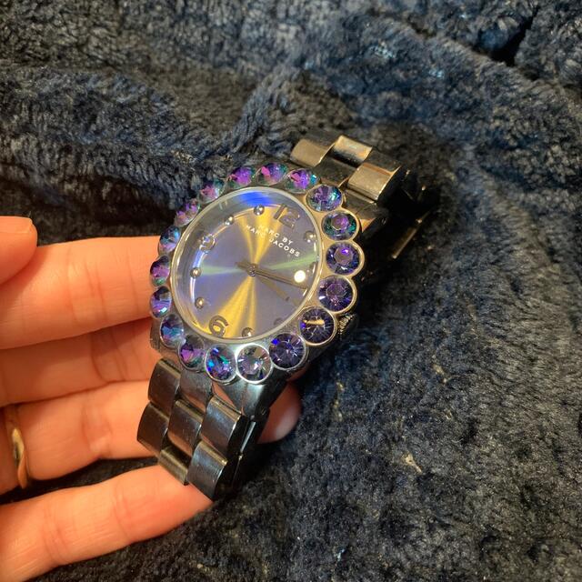  Shop Authentic Marc Jacobs Amy Purple Dial Black Steel Strap Watch for Women - MBM3224 - Luxxuri