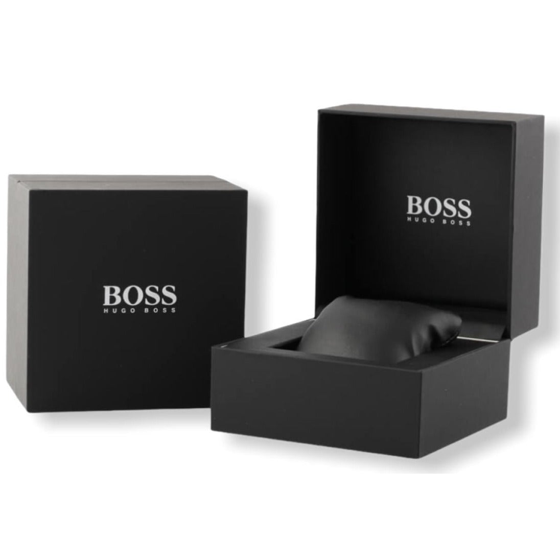  Shop Authentic Hugo Boss Aeroliner Chronograph Black Dial Black Leather Strap Watch For Men - 1512448 - Luxxuri