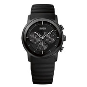  Shop Authentic Hugo Boss Modern Black Dial Black Rubber Strap Watch for Men - 1512639 - Luxxuri