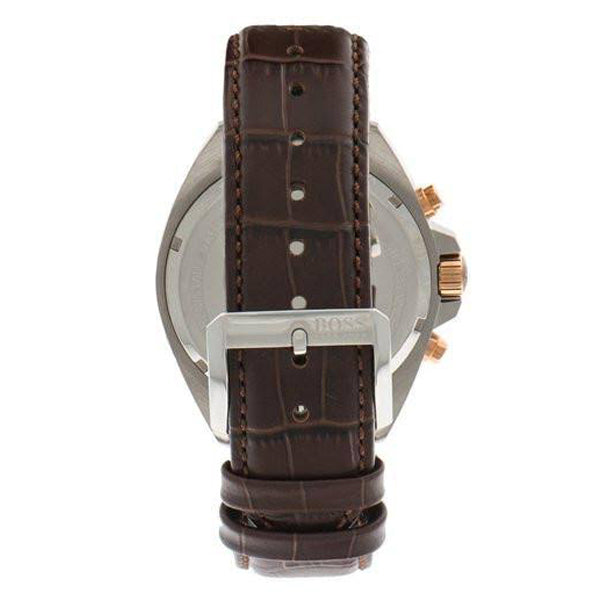  Shop Authentic Hugo Boss Driver Chronograph Silver Dial Brown Leather Strap Watch For Men - 1512881 - Luxxuri