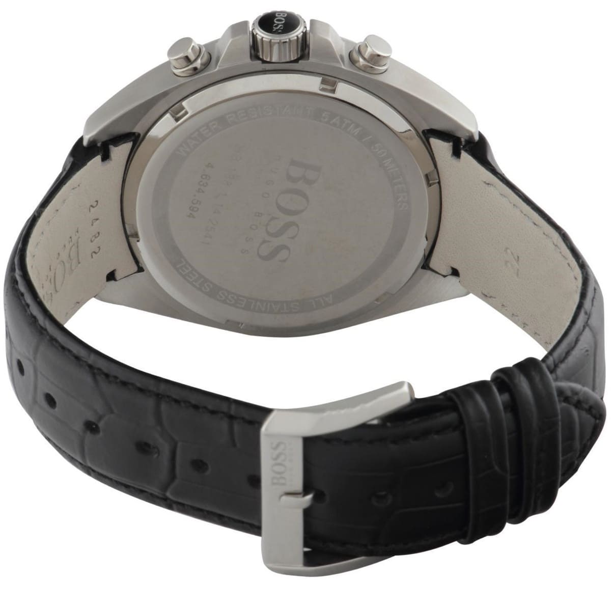  Shop Authentic Hugo Boss Driver Blue Dial Black Leather Strap Watch for Men - 1512882 - Luxxuri