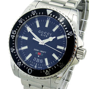  Shop Authentic Gucci Dive Quartz Black Dial Silver Steel Strap Watch For Men - YA136301 - Luxxuri