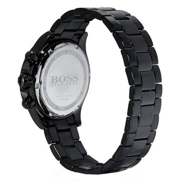  Shop Authentic Hugo Boss Ikon Chronograph Black Dial Black Steel Strap Watch for Men - 1512961 - Luxxuri
