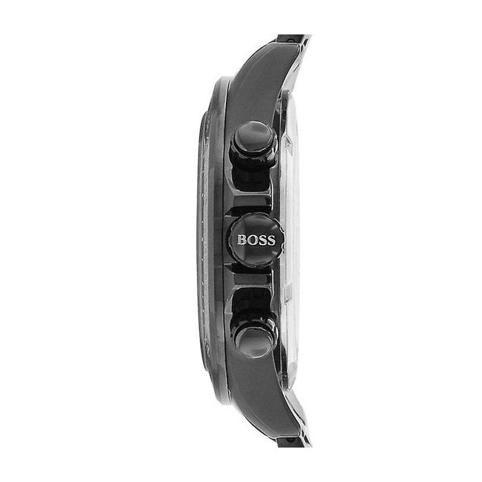  Shop Authentic Hugo Boss Ikon Chronograph Black Dial Black Steel Strap Watch for Men - 1512961 - Luxxuri