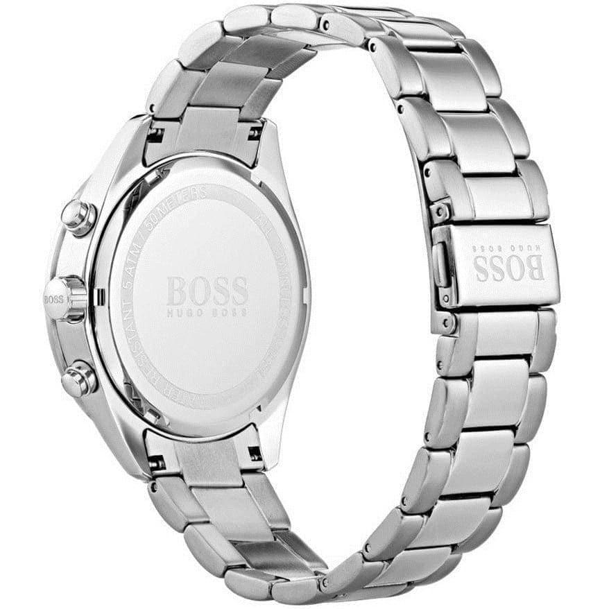  Shop Authentic Hugo Boss Ikon Chronograph White Dial Silver Steel Strap Watch for Men - 1512962 - Luxxuri