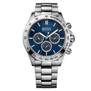  Shop Authentic Hugo Boss Ikon Blue Dial Silver Steel Strap Watch for Men - 1512963 - Luxxuri