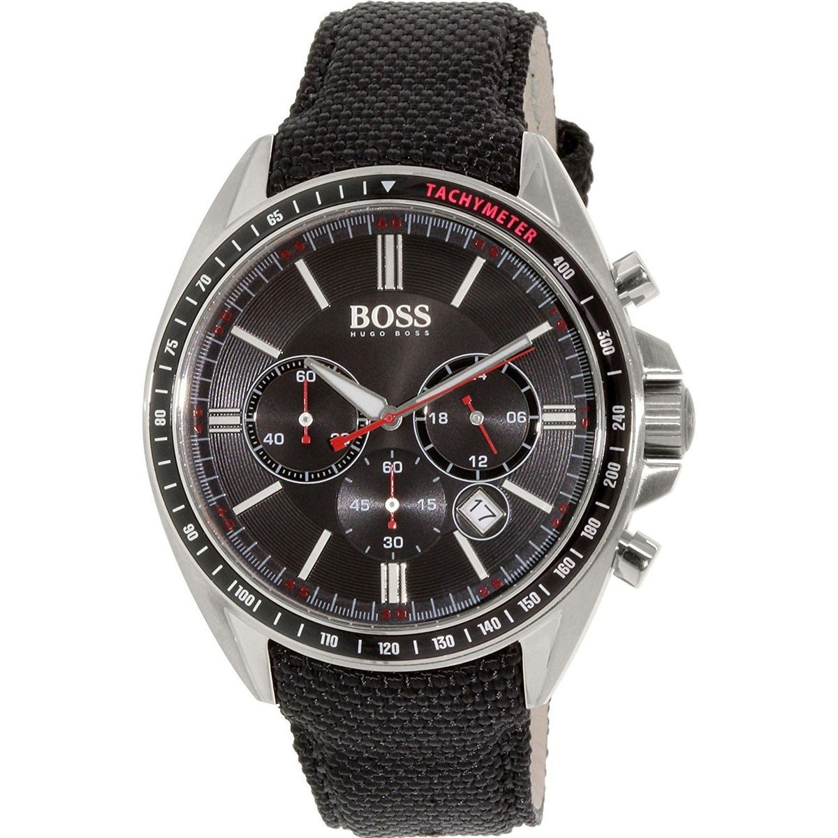  Shop Authentic Hugo Boss Driver Black Dial Black Leather Strap Watch for Men -1513087 - Luxxuri