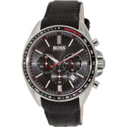  Shop Authentic Hugo Boss Driver Black Dial Black Leather Strap Watch for Men -1513087 - Luxxuri