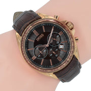  Shop Authentic Hugo Boss Driver Sport Chronograph Brown Dial Brown Leather Strap Watch for Men - 1513093 - Luxxuri