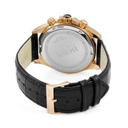  Shop Authentic Hugo Boss Ikon Black Dial Black Leather Strap Watch for Men - 1513179 - Luxxuri