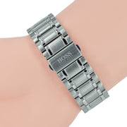  Shop Authentic Hugo Boss Aeroliner Black Dial Silver Steel Strap Watch for Men - 1513181 - Luxxuri