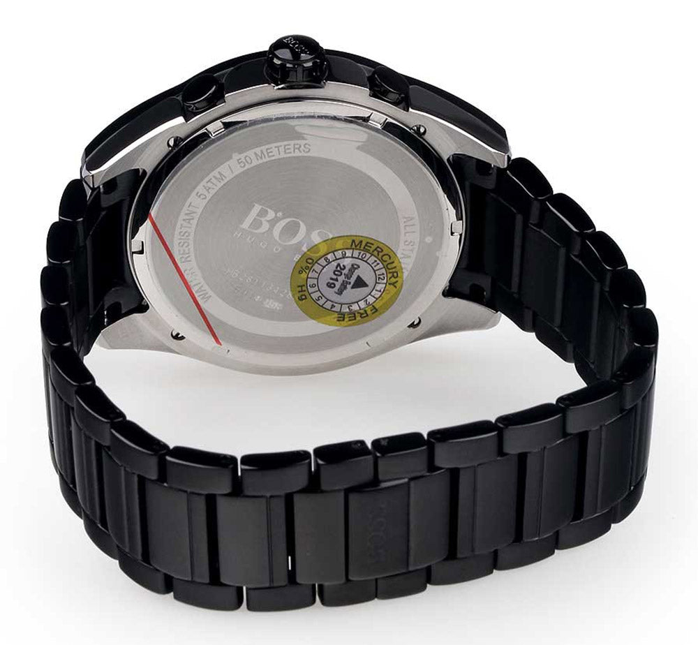  Shop Authentic Hugo Boss Aeroliner Black Dial Black Steel Strap Watch for Men - 1513275 - Luxxuri