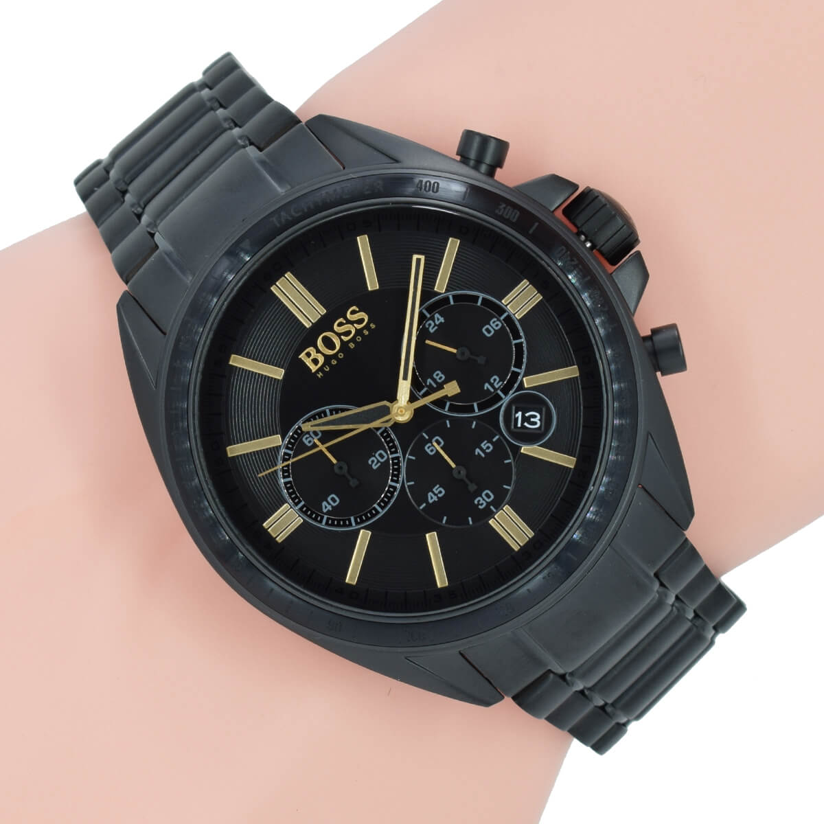  Shop Authentic Hugo Boss Driver Black Dial Black Steel Strap Watch for Men - 1513277 - Luxxuri