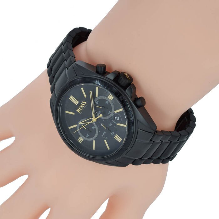  Shop Authentic Hugo Boss Ikon Black Dial Black Steel Strap Watch for Men - 1513278 - Luxxuri