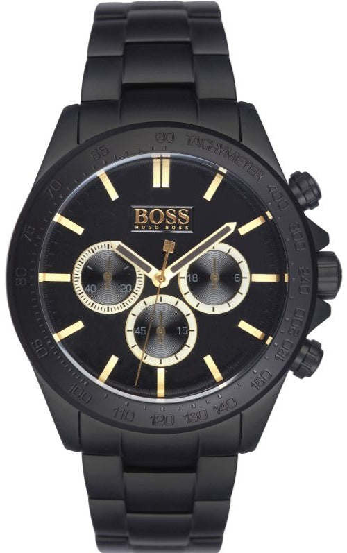  Shop Authentic Hugo Boss Ikon Black Dial Black Steel Strap Watch for Men - 1513278 - Luxxuri