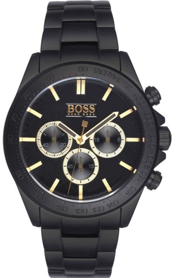 Shop Authentic Hugo Boss Ikon Black Dial Black Steel Strap Watch for Men - 1513278 - Luxxuri