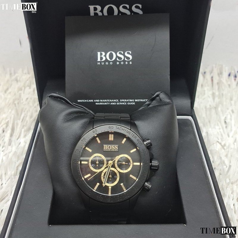  Shop Authentic Hugo Boss Ikon Black Dial Black Steel Strap Watch for Men - 1513278 - Luxxuri