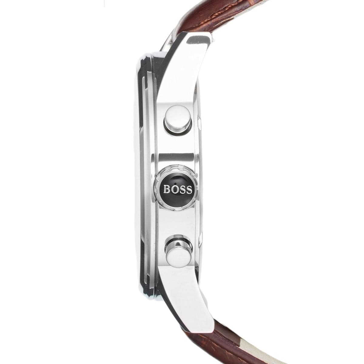  Shop Authentic Hugo Boss Jet Chronograph Quartz Silver Dial Brown Leather Strap Watch For Men - HB1513280 - Luxxuri