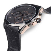  Shop Authentic Hugo Boss Onyx Grey Dial Black Leather Strap Watch for Men - 1513366 - Luxxuri