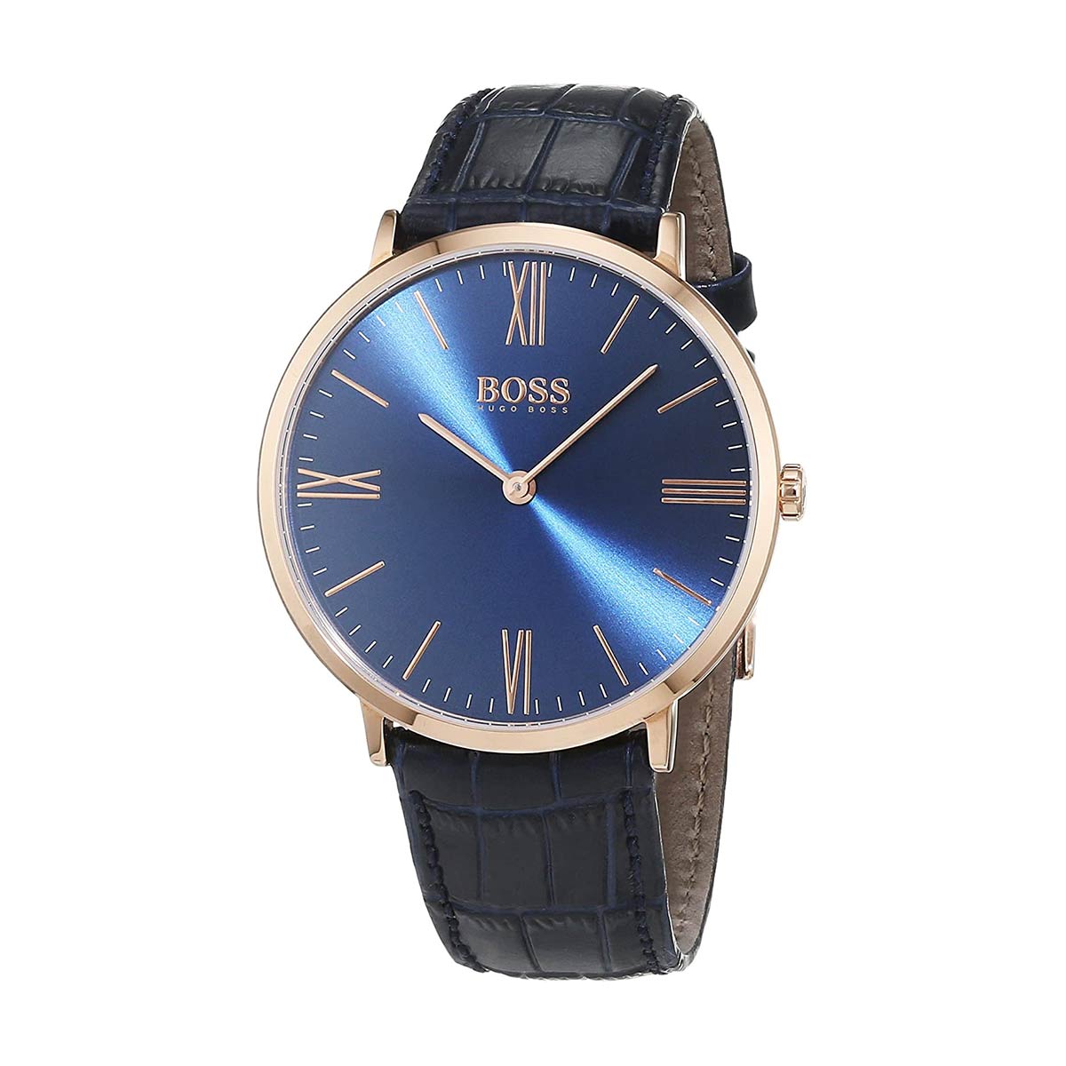  Shop Authentic Hugo Boss Classic Jackson Blue Dial Brown Leather Strap Watch for Men - 1513458 - Luxxuri