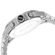  Shop Authentic Hugo Boss Jet Black Dial Silver Steel Strap Watch for Men - 1513383 - Luxxuri