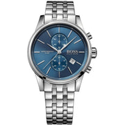  Shop Authentic Hugo Boss Jet Blue Dial Silver Steel Strap Watch for Men - 1513384 - Luxxuri