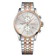  Shop Authentic Hugo Boss Jet Silver Dial Two Tone Steel Strap Watch for Men - 1513385 - Luxxuri