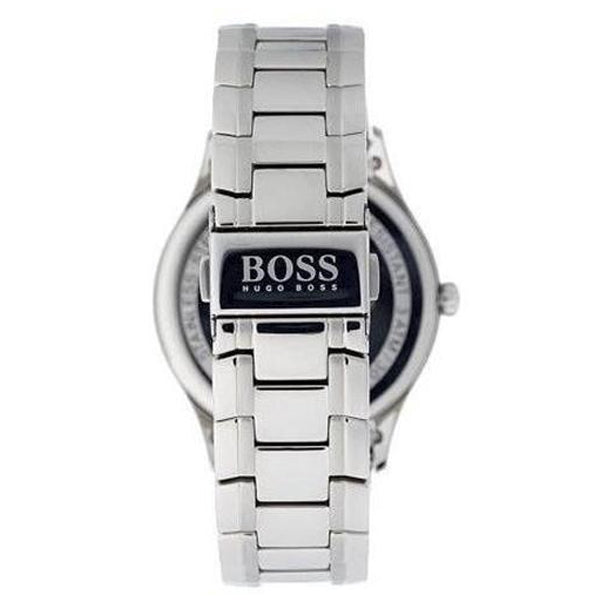  Shop Authentic Hugo Boss Governer Black Dial Silver Steel Strap Watch for Men - 1513488 - Luxxuri