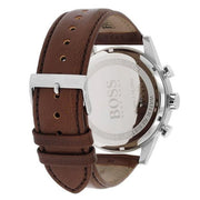  Shop Authentic Hugo Boss Navigator White Dial Brown Leather Strap Watch for Men - 1513495 - Luxxuri