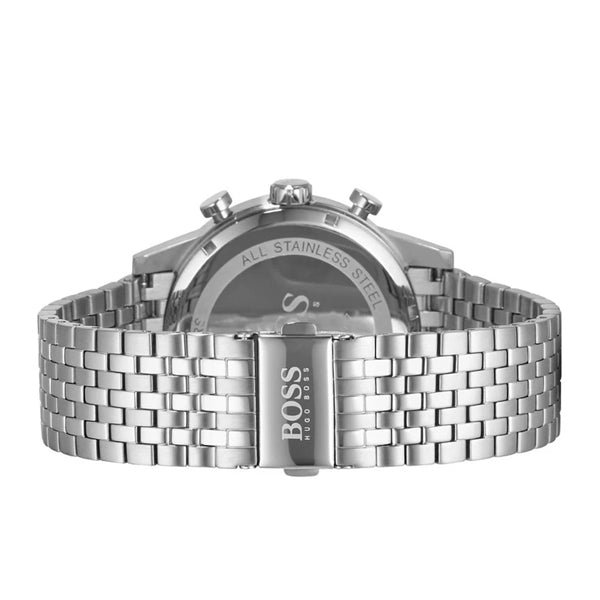  Shop Authentic Hugo Boss Navigator Chronograph Blue Dial Silver Steel Strap Watch for Men - 1513498 - Luxxuri