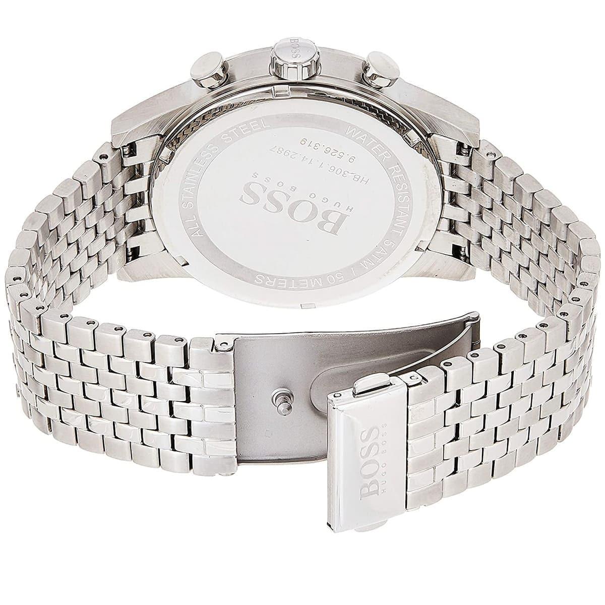  Shop Authentic Hugo Boss Navigator Chronograph Blue Dial Silver Steel Strap Watch for Men - 1513498 - Luxxuri
