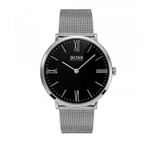  Shop Authentic Hugo Boss Jackson Quartz Black Dial Silver Mesh Bracelet Watch For Men - 1513514 - Luxxuri