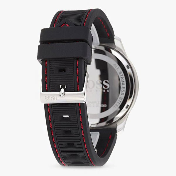  Shop Authentic Hugo Boss Professional Black Dial Black Silicone Strap Watch for Men - 1513525 - Luxxuri
