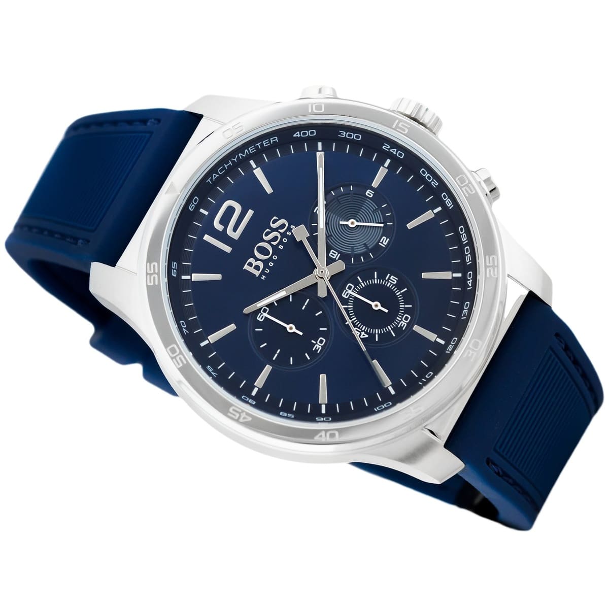  Shop Authentic Hugo Boss Professional Chronograph Blue Dial Blue Silicone Strap Watch for Men - 1513526 - Luxxuri
