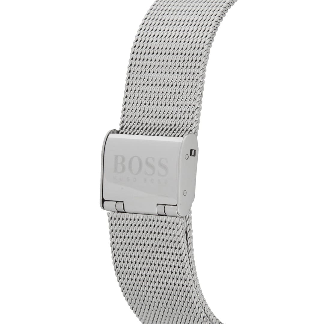  Shop Authentic Hugo Boss Horizon Quartz Blue Dial Silver Mesh Bracelet Watch For Men - 1513541 - Luxxuri