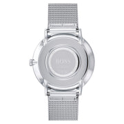  Shop Authentic Hugo Boss Horizon Quartz Blue Dial Silver Mesh Bracelet Watch For Men - 1513541 - Luxxuri