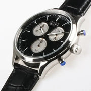  Shop Authentic Hugo Boss Companion Black Dial Black Leather Strap Watch for Men - 1513543 - Luxxuri