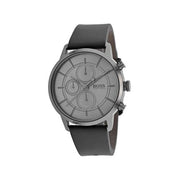  Shop Authentic Hugo Boss Architectural Grey Dial Grey Leather Strap Watch for Men - 1513570 - Luxxuri