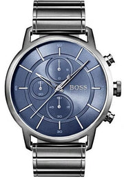  Shop Authentic Hugo Boss Architectural Blue Dial Grey Steel Strap Watch for Men - 1513574 - Luxxuri