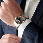  Shop Authentic Hugo Boss Talent Black Dial Two Tone Steel Strap Watch for Men - 1513584 - Luxxuri