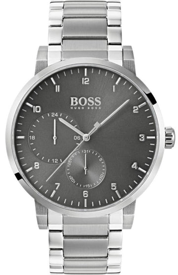  Shop Authentic Hugo Boss Oxygen Grey Dial Silver Steel Strap Watch for Men - 1513596 - Luxxuri
