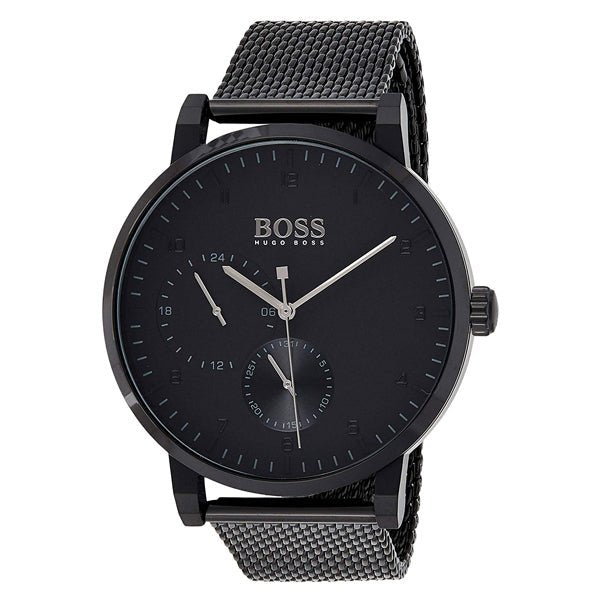  Shop Authentic Hugo Boss Oxygen Black Dial Black Mesh Bracelet Watch for Men - 1513636 - Luxxuri