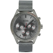  Shop Authentic Hugo Boss Talent Gunmetal Dial Grey Mesh Bracelet Watch for Men - 1513637 - Luxxuri